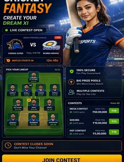 Bet917 (bet 917) fantasy cricket & matchday visual 3